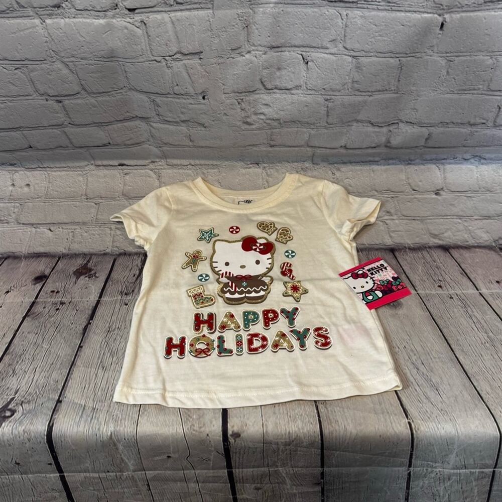 Hello Kitty Christmas Graphic Print Shirt